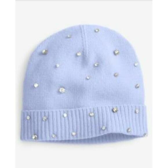 Charter Club Accessories - Charter Club Women's Fresh Orchid Cashmere Embellished Cuffed Beanie One Size